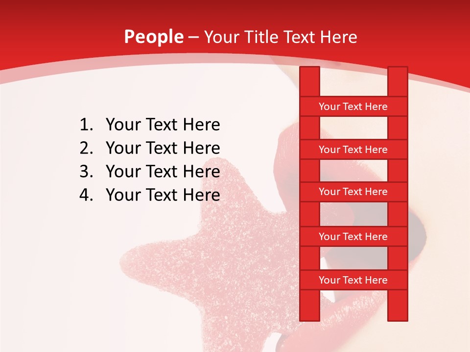 Playful Lipstick Sweet PowerPoint Template
