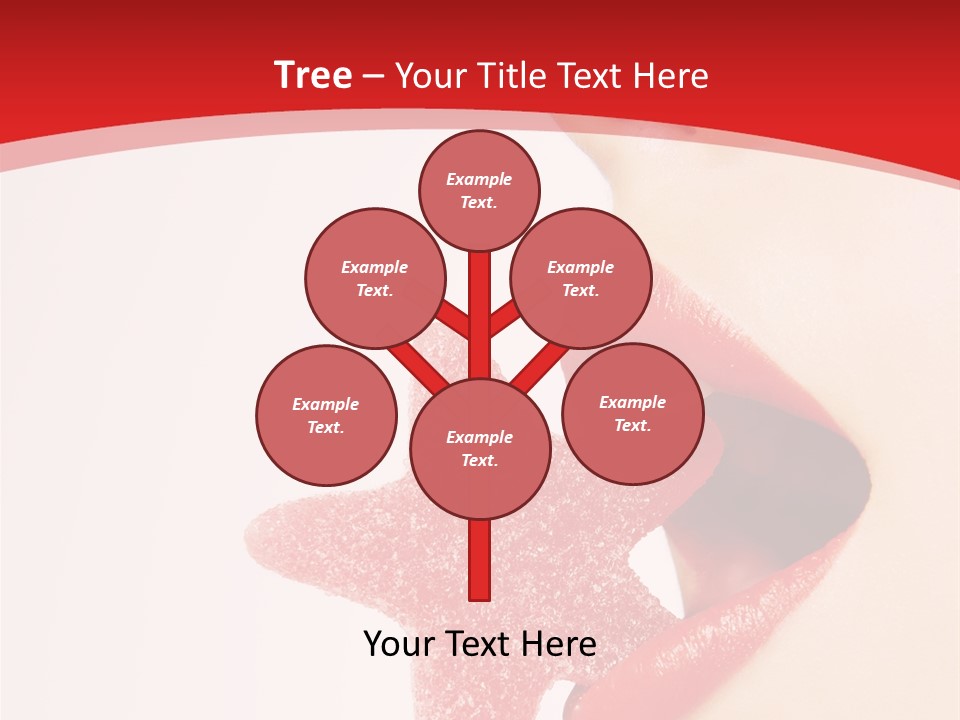 Playful Lipstick Sweet PowerPoint Template