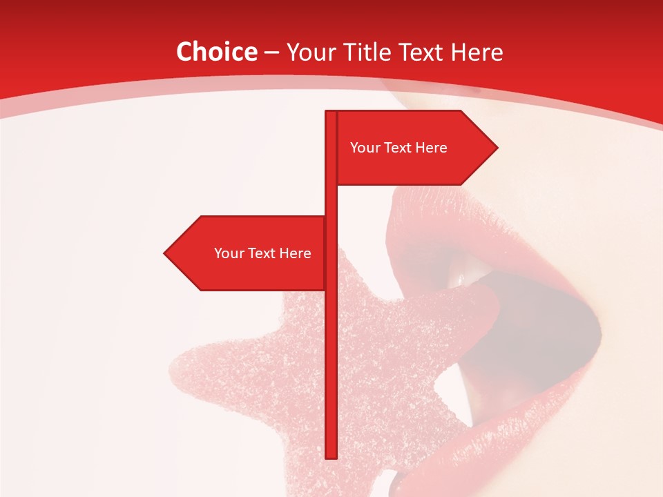 Playful Lipstick Sweet PowerPoint Template
