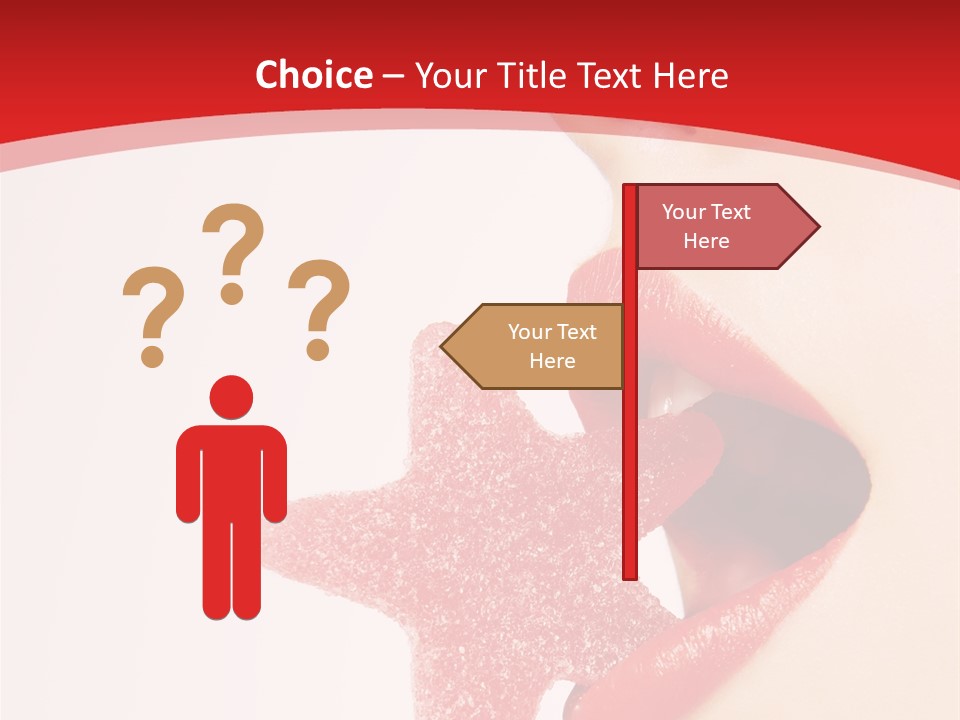 Playful Lipstick Sweet PowerPoint Template