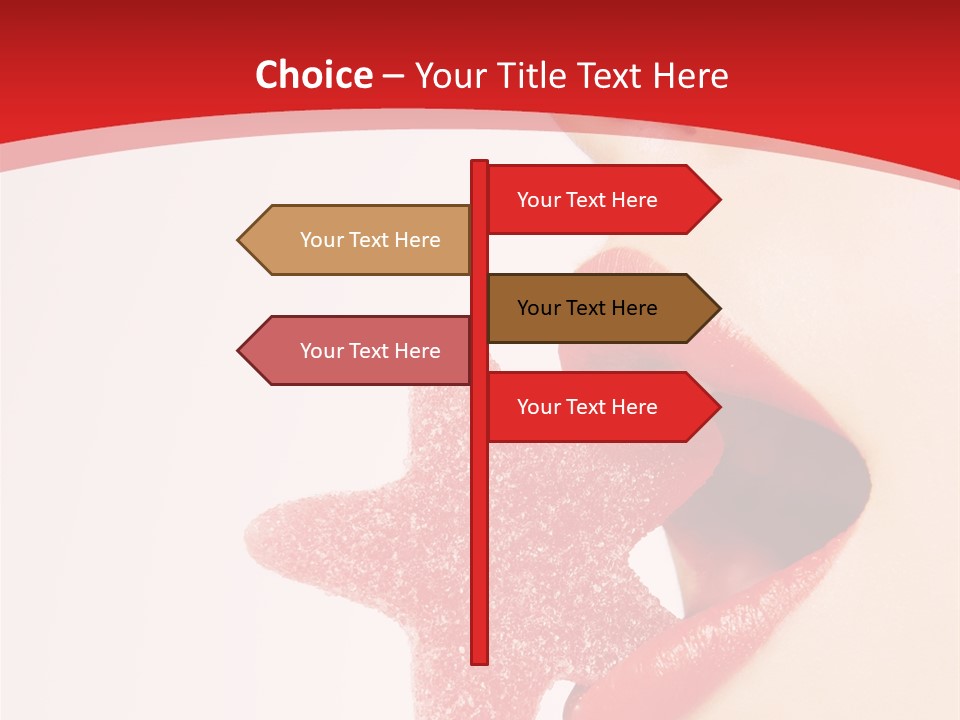Playful Lipstick Sweet PowerPoint Template