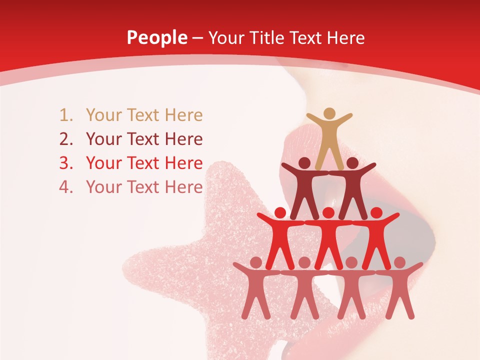 Playful Lipstick Sweet PowerPoint Template