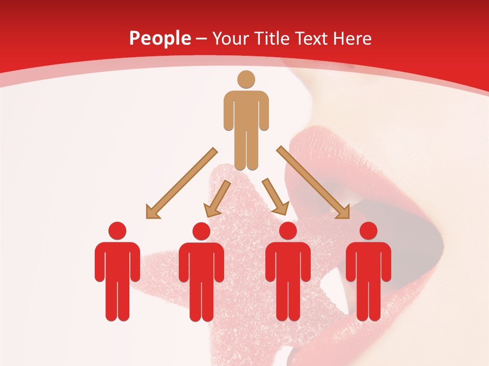 Playful Lipstick Sweet PowerPoint Template