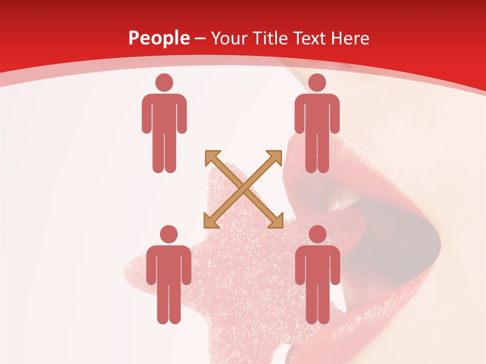 Playful Lipstick Sweet PowerPoint Template