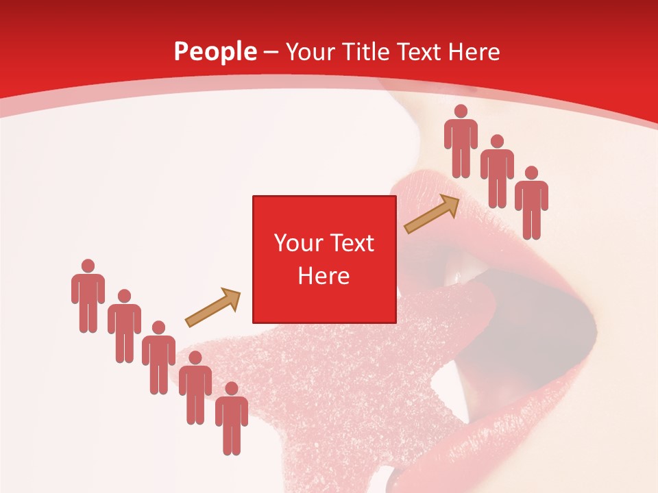Playful Lipstick Sweet PowerPoint Template