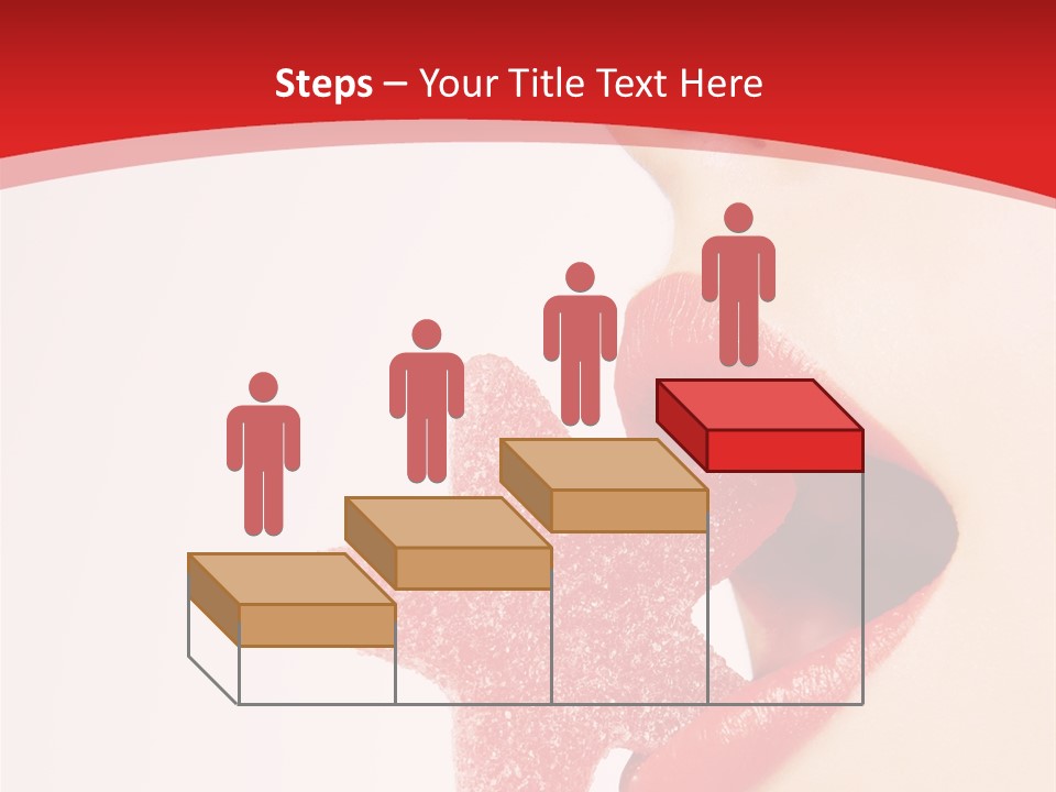 Playful Lipstick Sweet PowerPoint Template