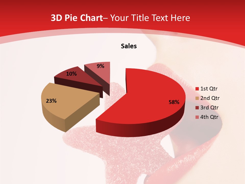 Playful Lipstick Sweet PowerPoint Template