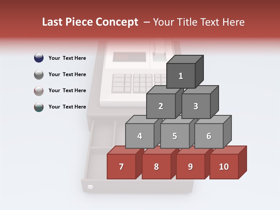 Calculator Cash Lcd PowerPoint Template