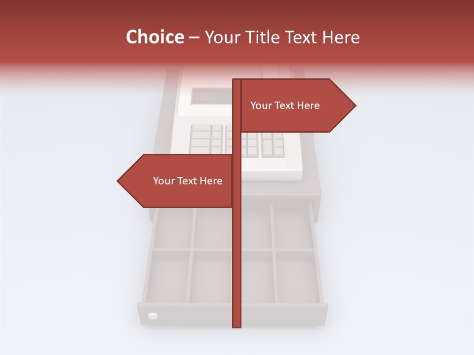 Calculator Cash Lcd PowerPoint Template