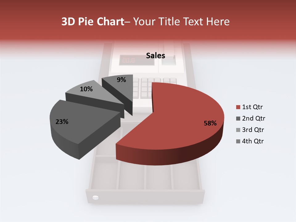 Calculator Cash Lcd PowerPoint Template