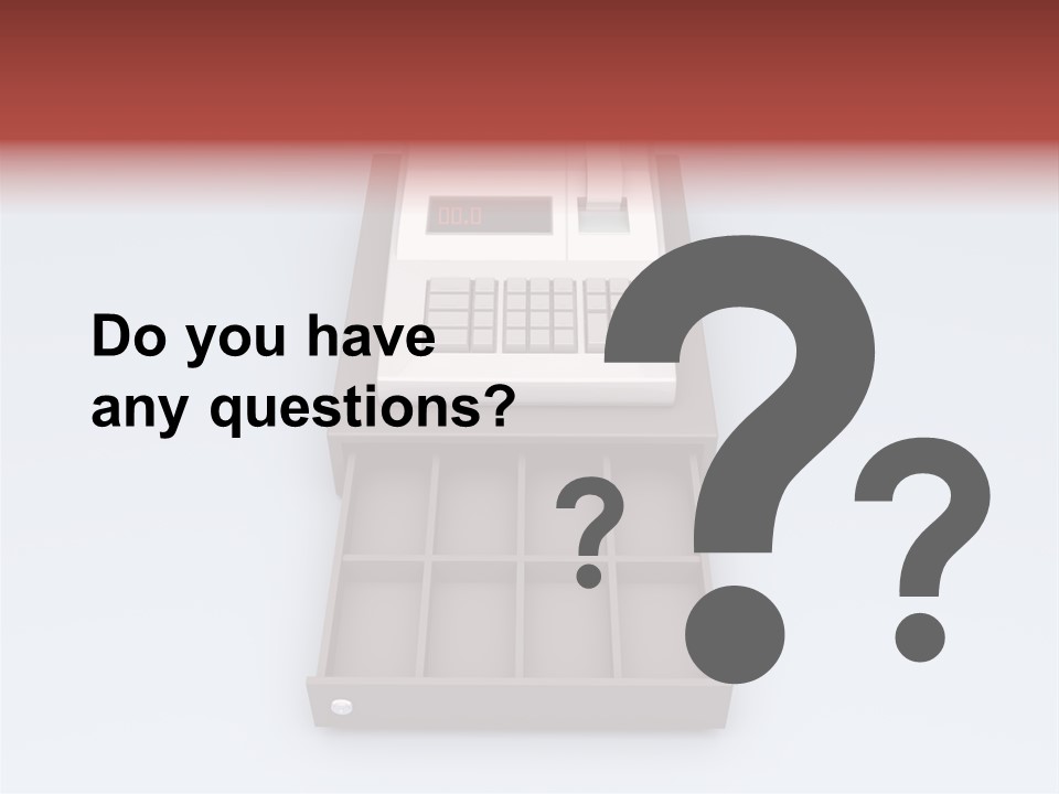 Calculator Cash Lcd PowerPoint Template