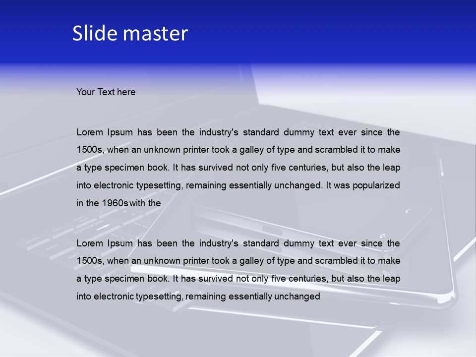 Notebook Internet Design PowerPoint Template