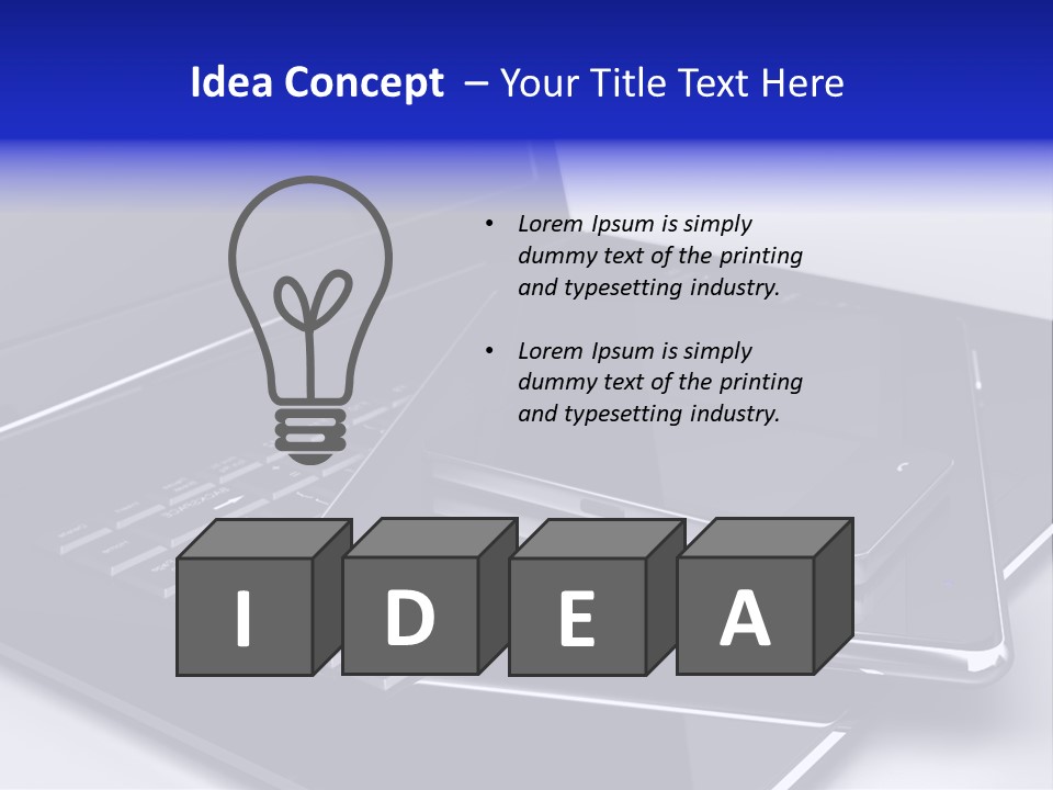 Notebook Internet Design PowerPoint Template