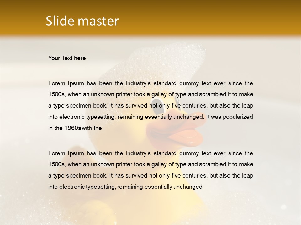 Hygiene Water Float PowerPoint Template