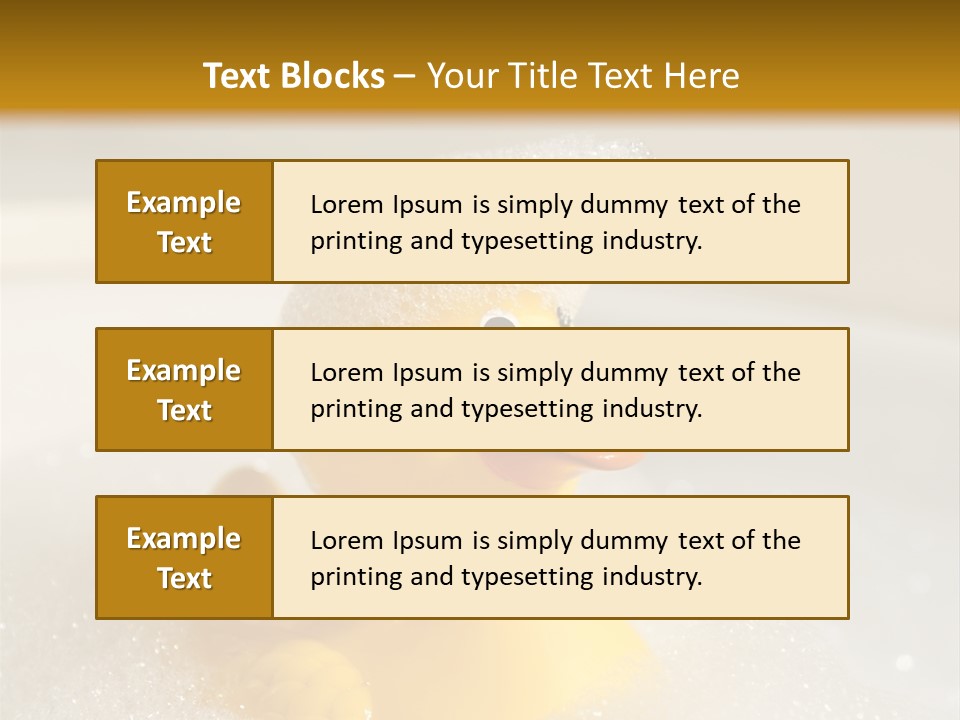 Hygiene Water Float PowerPoint Template