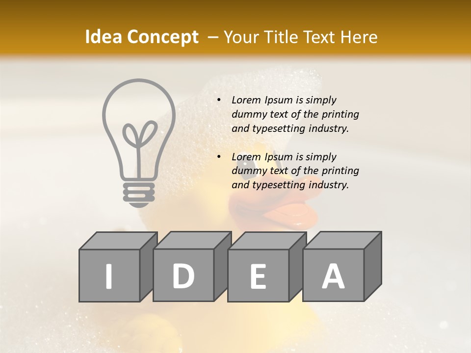 Hygiene Water Float PowerPoint Template