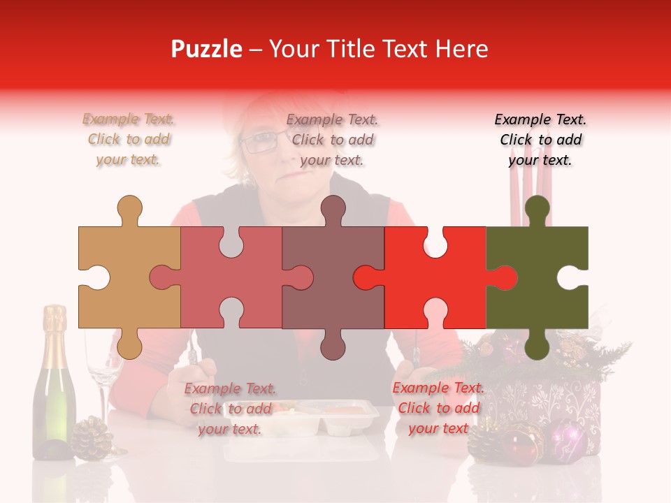 Unhealthy Dinner Sorrow PowerPoint Template