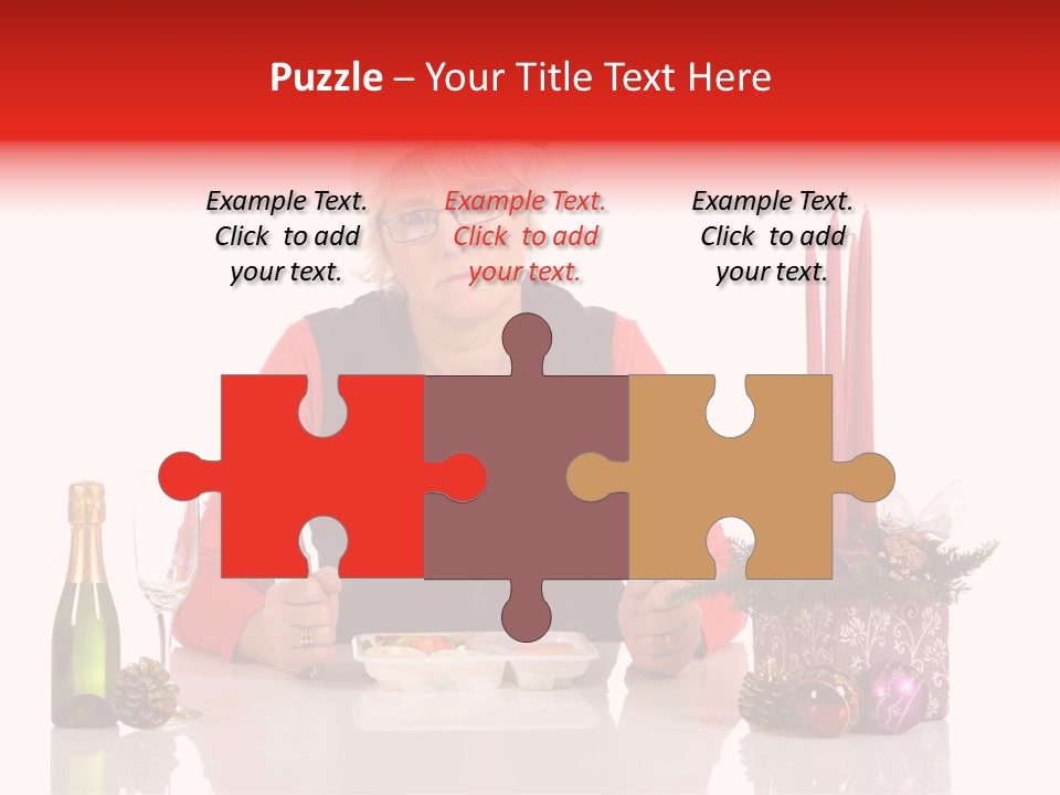 Unhealthy Dinner Sorrow PowerPoint Template