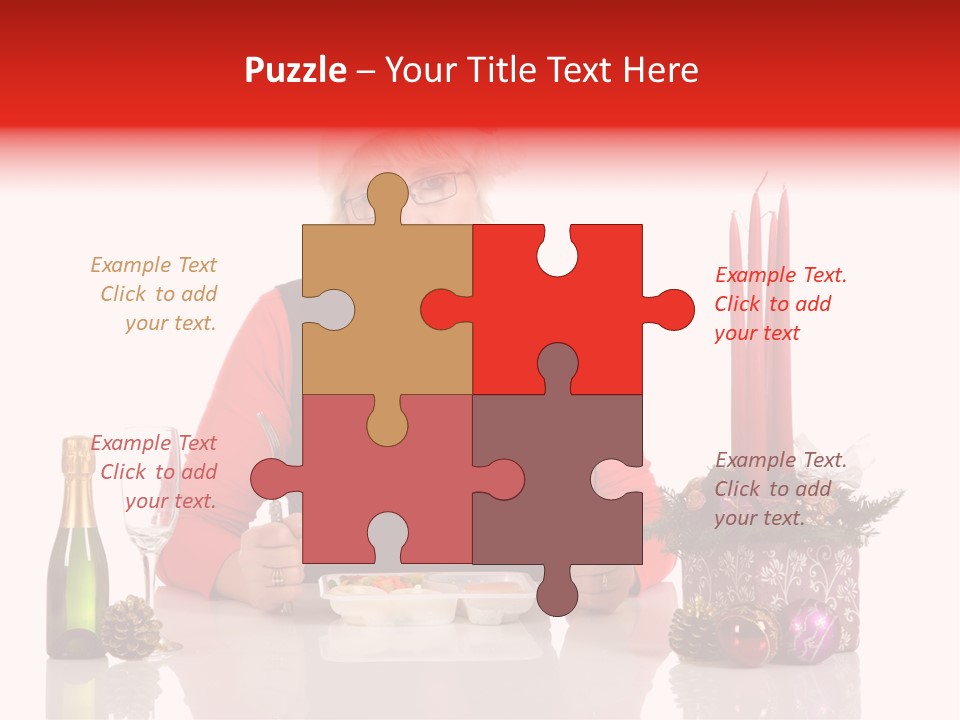 Unhealthy Dinner Sorrow PowerPoint Template