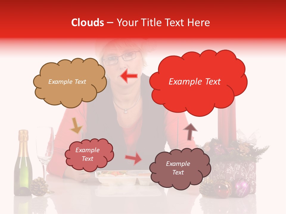 Unhealthy Dinner Sorrow PowerPoint Template