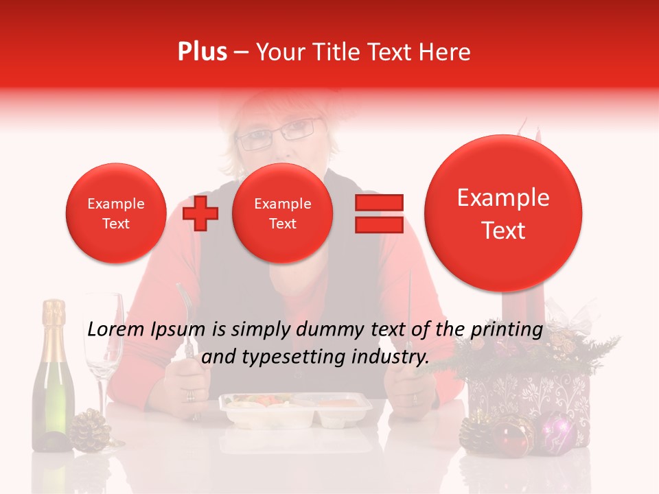 Unhealthy Dinner Sorrow PowerPoint Template