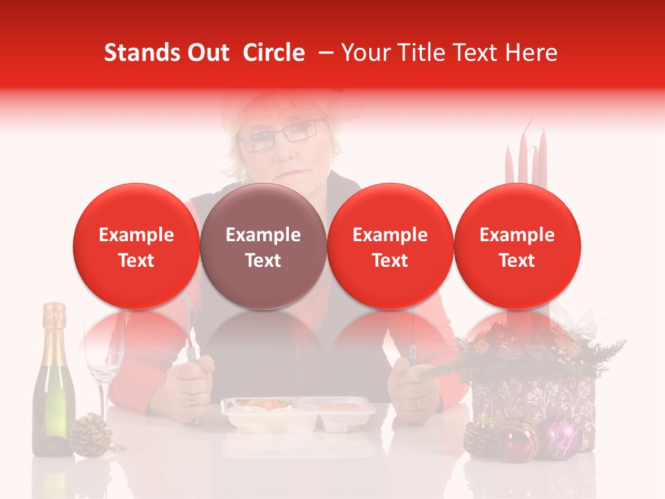 Unhealthy Dinner Sorrow PowerPoint Template