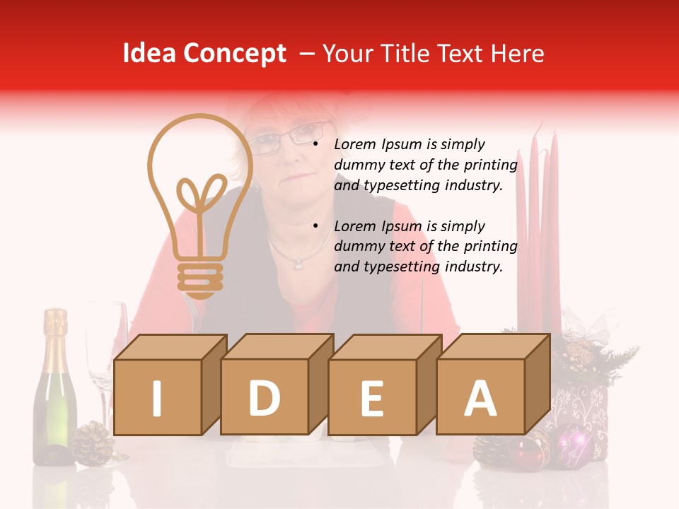 Unhealthy Dinner Sorrow PowerPoint Template