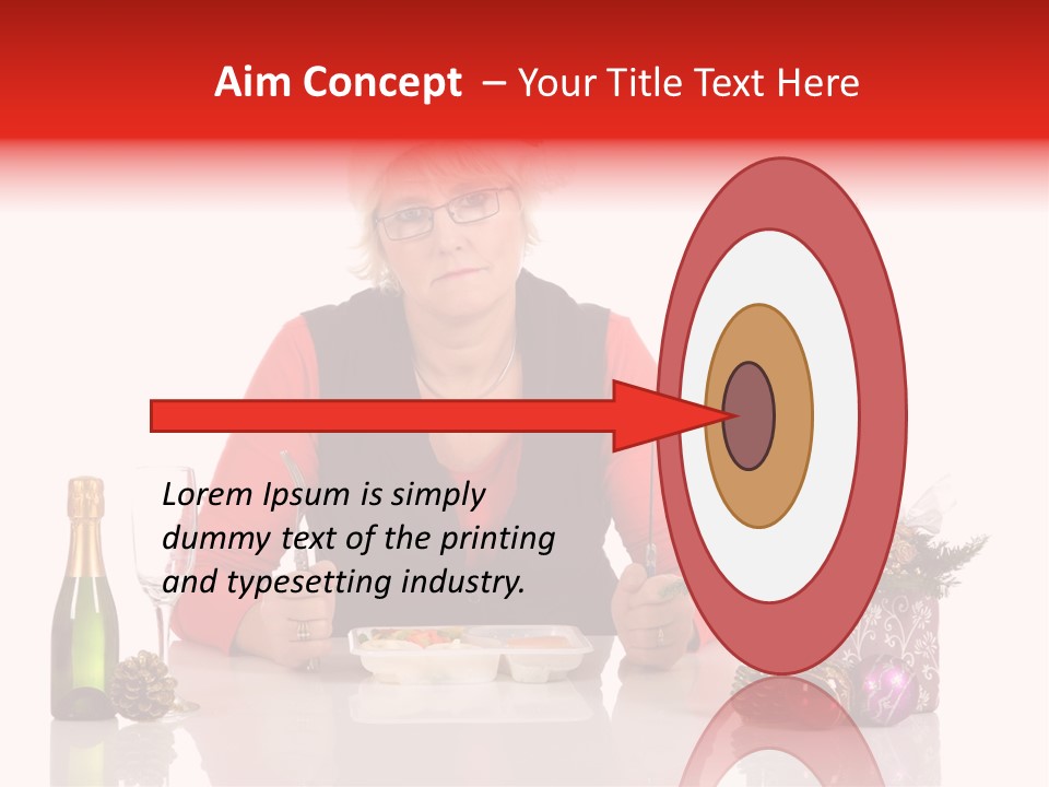 Unhealthy Dinner Sorrow PowerPoint Template