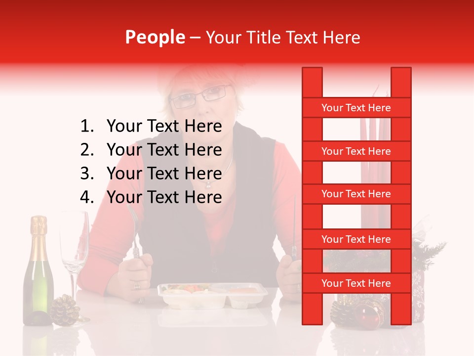 Unhealthy Dinner Sorrow PowerPoint Template