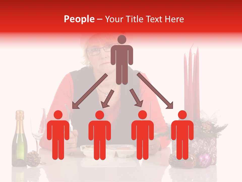 Unhealthy Dinner Sorrow PowerPoint Template