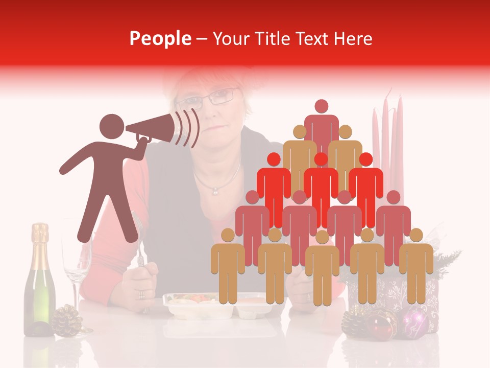 Unhealthy Dinner Sorrow PowerPoint Template