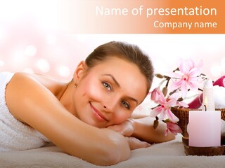 Skincare Natural Smile PowerPoint Template