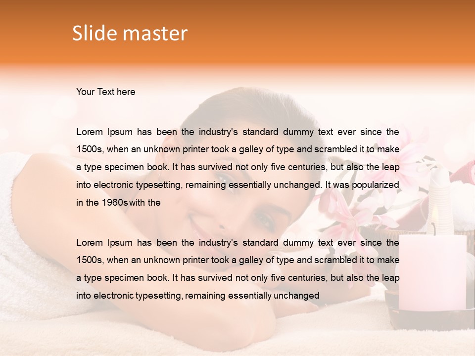 Skincare Natural Smile PowerPoint Template