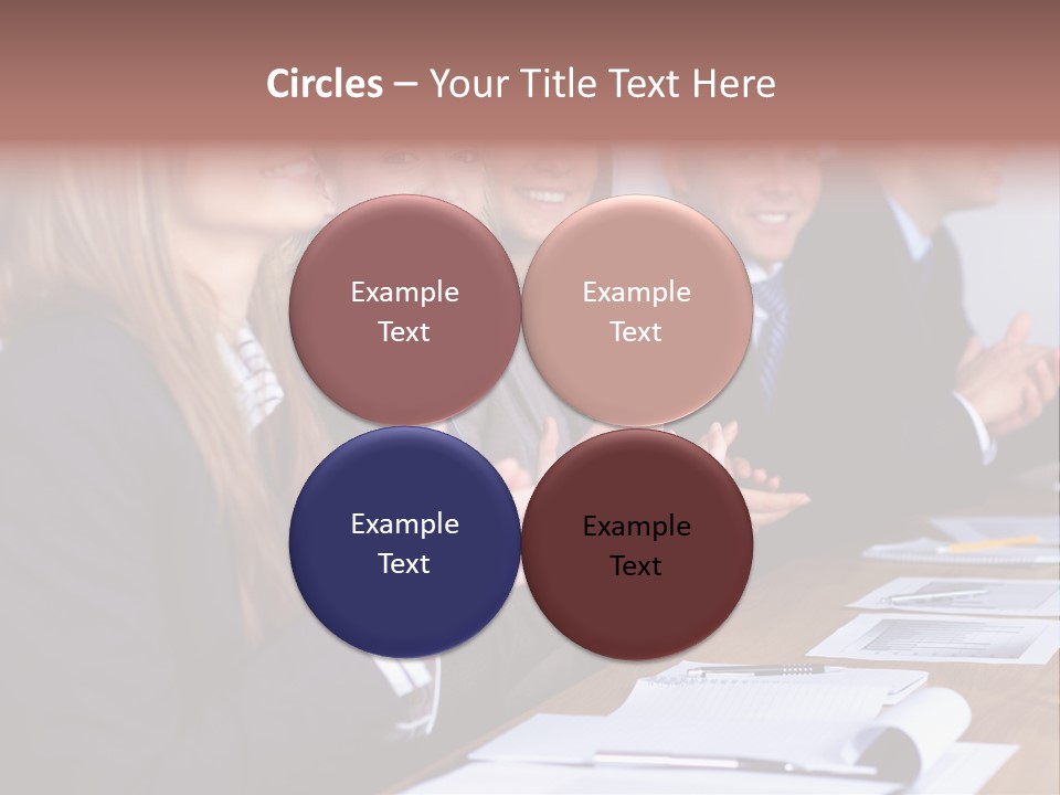 Cheerful Caucasian Corporate PowerPoint Template