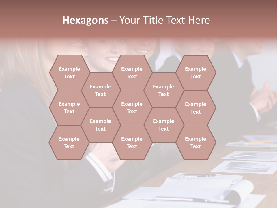 Cheerful Caucasian Corporate PowerPoint Template