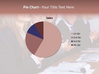 Cheerful Caucasian Corporate PowerPoint Template