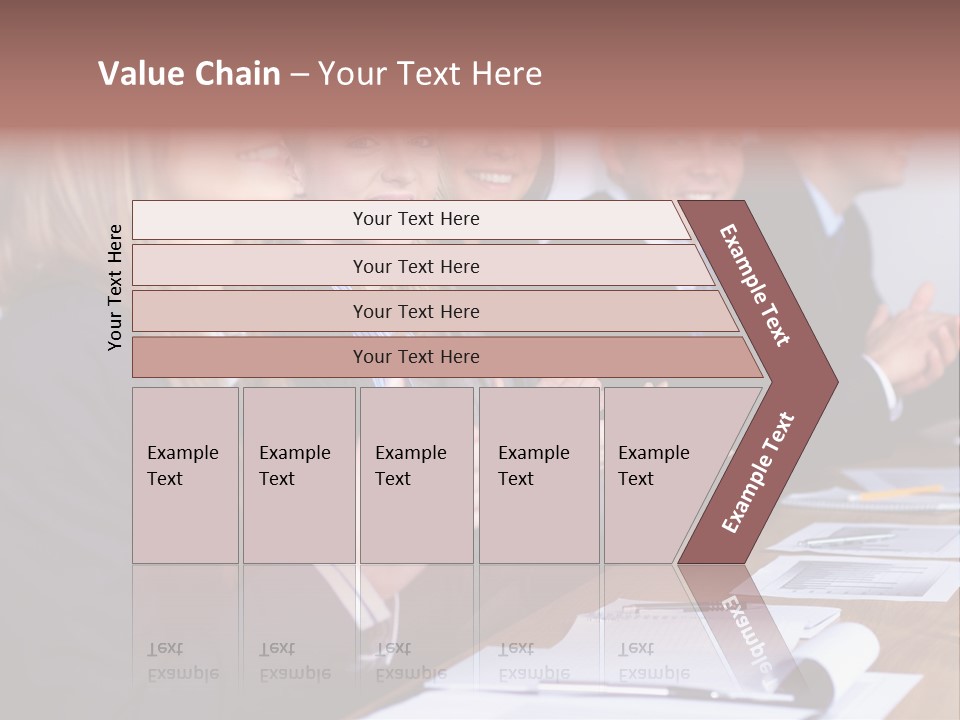 Cheerful Caucasian Corporate PowerPoint Template