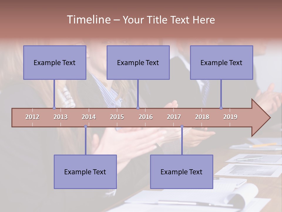 Cheerful Caucasian Corporate PowerPoint Template