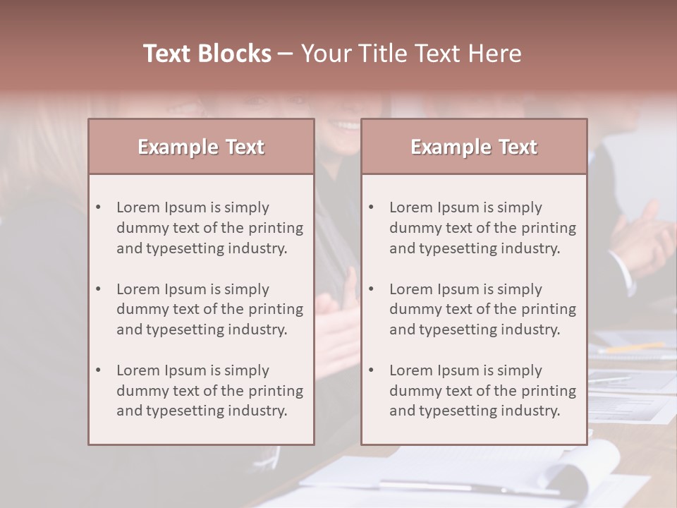 Cheerful Caucasian Corporate PowerPoint Template