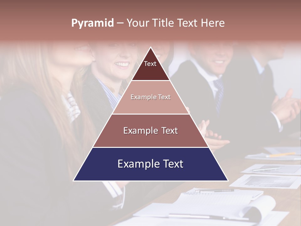 Cheerful Caucasian Corporate PowerPoint Template