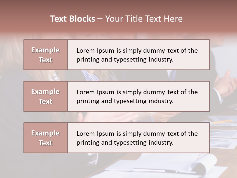 Cheerful Caucasian Corporate PowerPoint Template