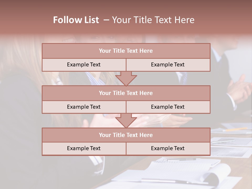Cheerful Caucasian Corporate PowerPoint Template