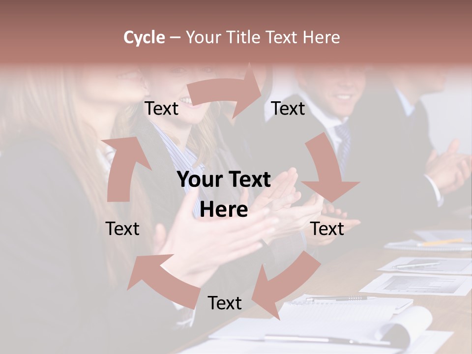 Cheerful Caucasian Corporate PowerPoint Template