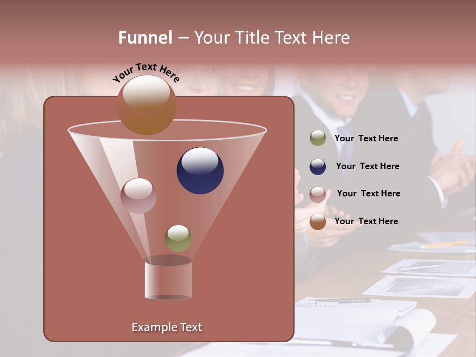 Cheerful Caucasian Corporate PowerPoint Template