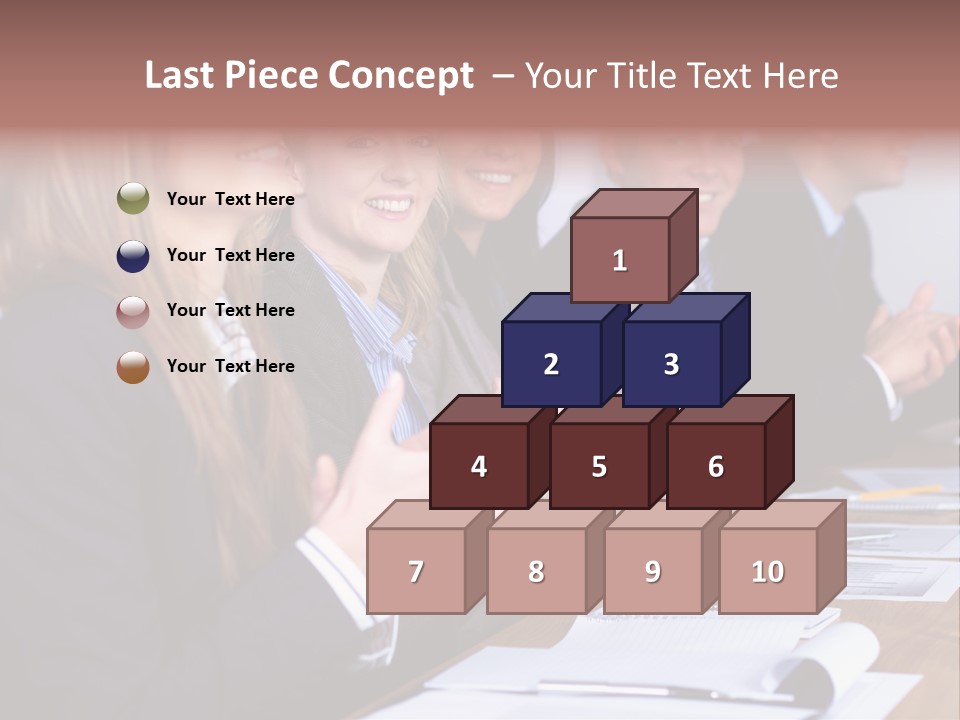 Cheerful Caucasian Corporate PowerPoint Template