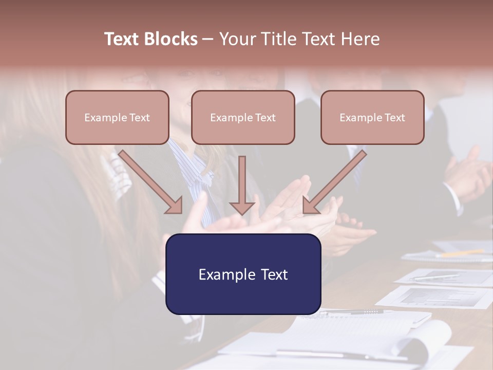 Cheerful Caucasian Corporate PowerPoint Template