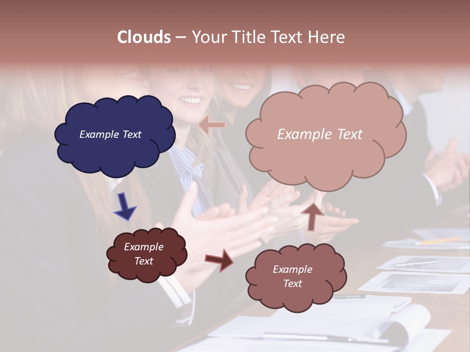 Cheerful Caucasian Corporate PowerPoint Template