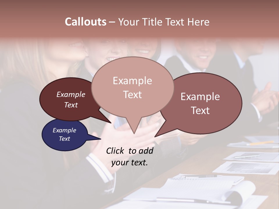 Cheerful Caucasian Corporate PowerPoint Template
