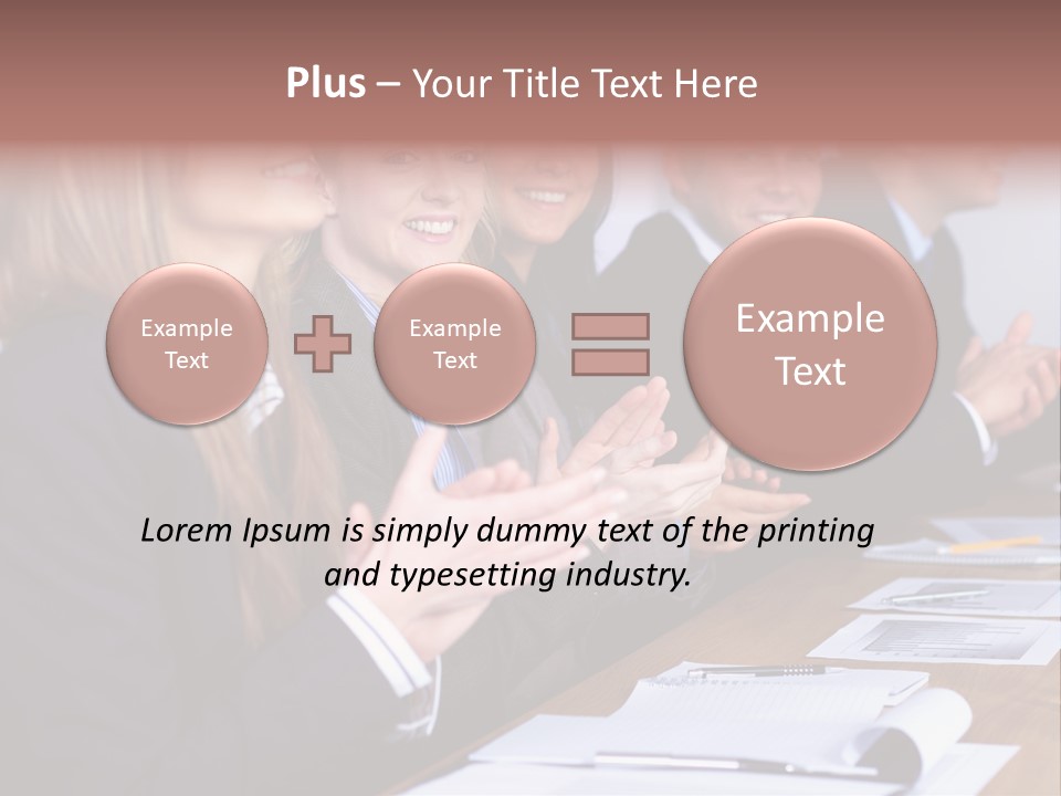 Cheerful Caucasian Corporate PowerPoint Template