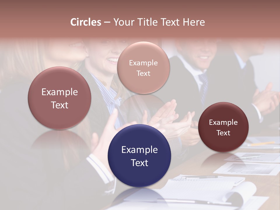 Cheerful Caucasian Corporate PowerPoint Template